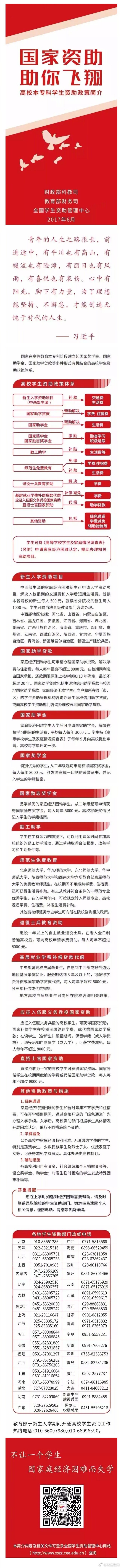 全国资助管理中心-高校本专科学生资助政策  新生招录季预防诈骗