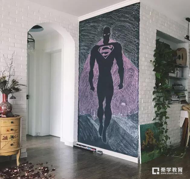 很多家长像孙俪一样为孩子准备了涂鸦墙-涂鸦出的画家