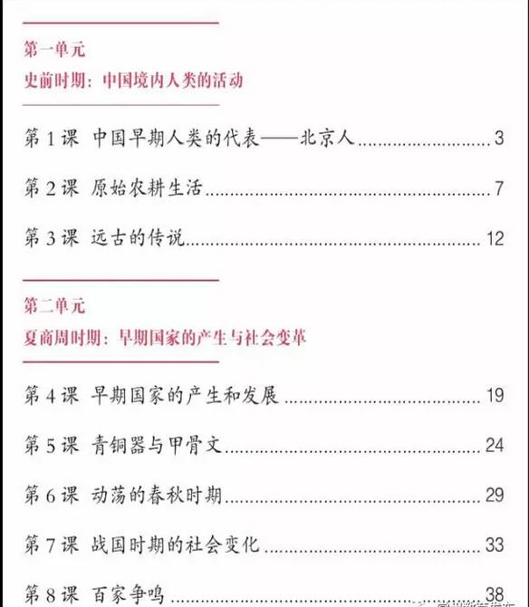统编历史教材长什么样？常州市2017年秋季学期七年级统编历史教材简介