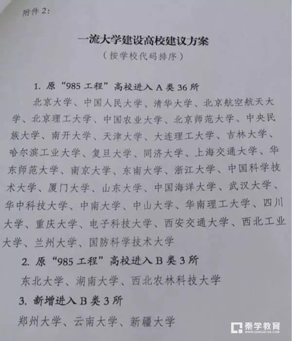 哪些大学会入选“111”计划大学?2018届高考志愿要报双一流大学吗?