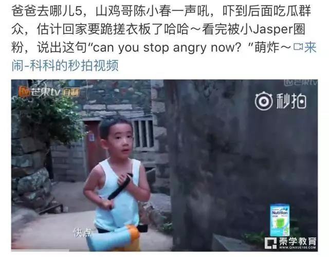 陈小春对儿子太凶的方式家长接受吗?儿子Jasper英语说得溜就读香港名校