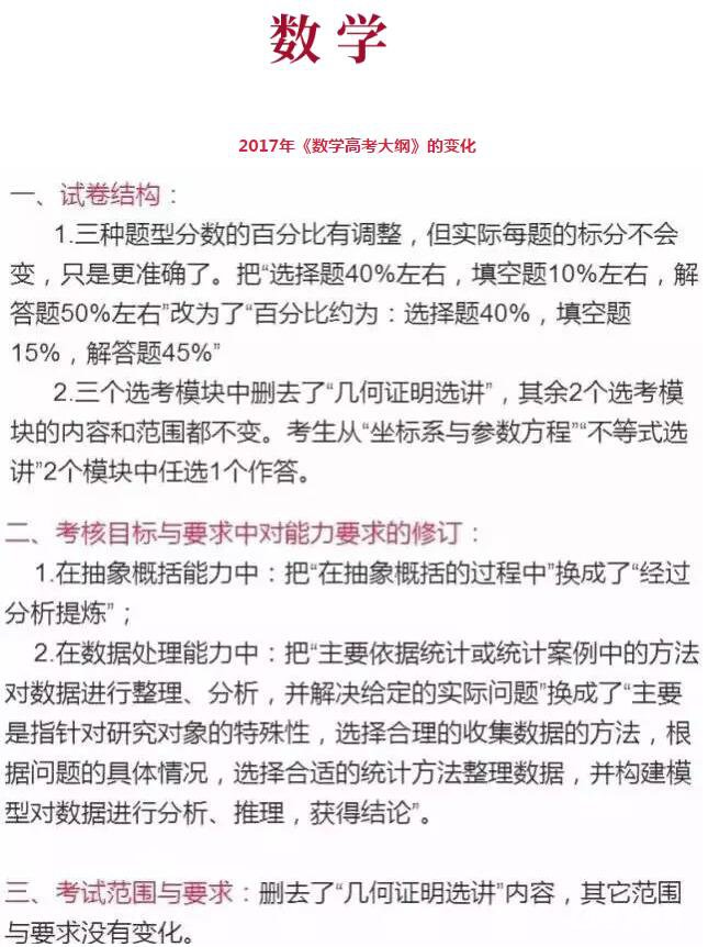 预测2018年高考数学考点，附赠2018年高考数学复习建议