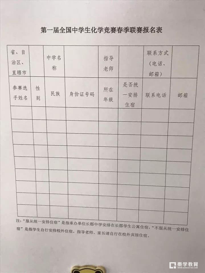 第一届全国中学生化学竞赛春季联赛报道通知，附大赛重要信息