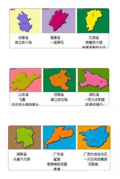 中国地图怎么记巧记中国地图的方法一张图涵盖各省市的形状