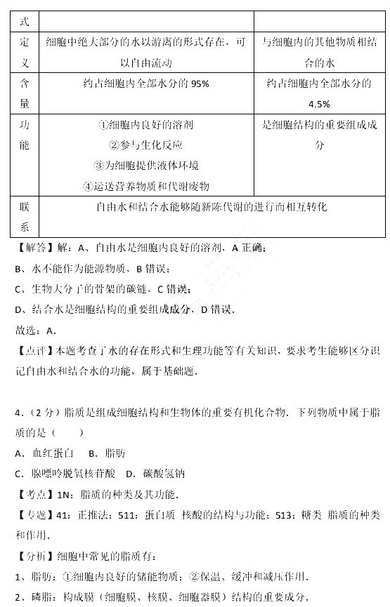 2017年江苏省小高考生物试卷含参考答案及考点解析