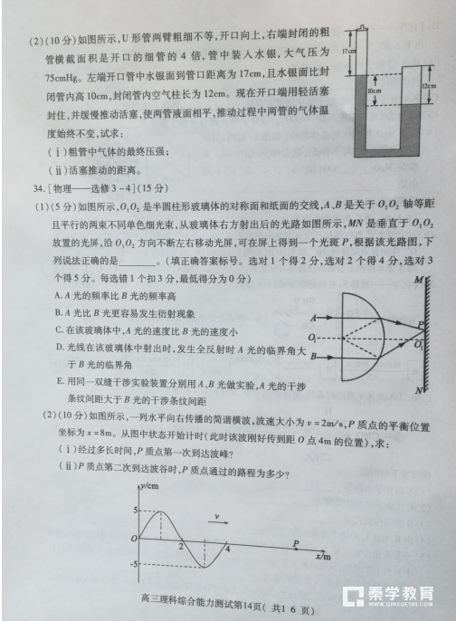 理综试题|山东省济宁市2018年高三一模理综试题汇总分享!