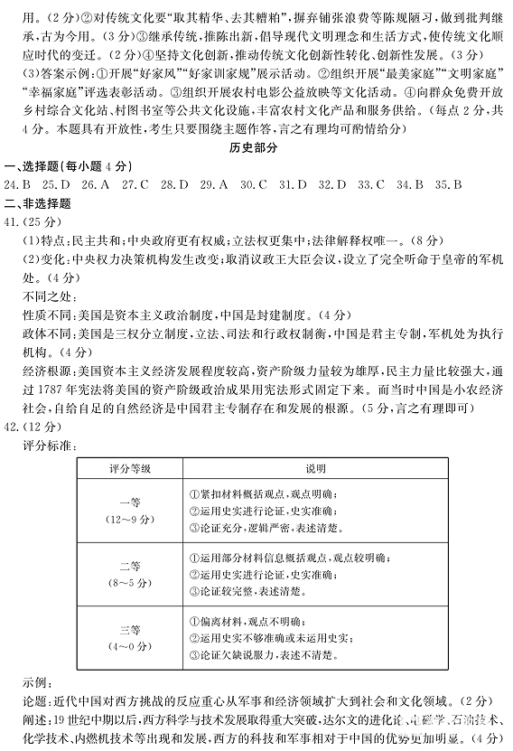 广东二模  2018广东省高三年级第二次模拟考试文综试题答案含解析