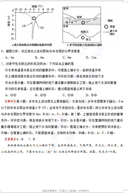 文综|2018年统一高考招生较新信息卷(五)文综试题、答案分享!