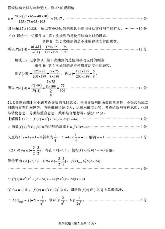 2018年5月福州市高中毕业班适应性练习理科数学试题及答案汇总分享!