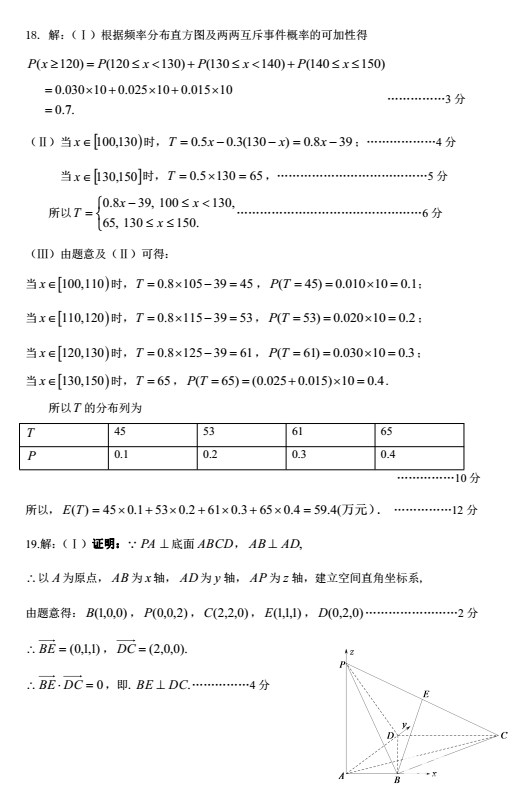 陕西三模|陕西市2018年高中毕业班第三次模拟考试理科数学试题及答案分享!