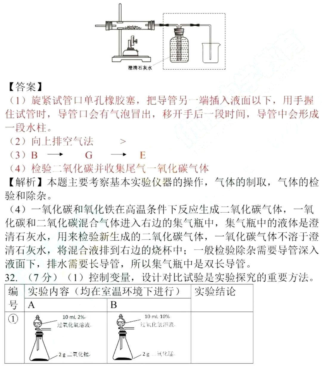 2018年苏州中考化学    2018江苏苏州中考化学真题及答案