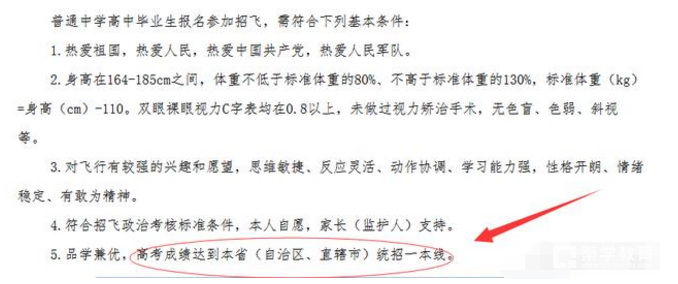 体检过了，高考成绩未达到一本线还能报考空军招飞吗？