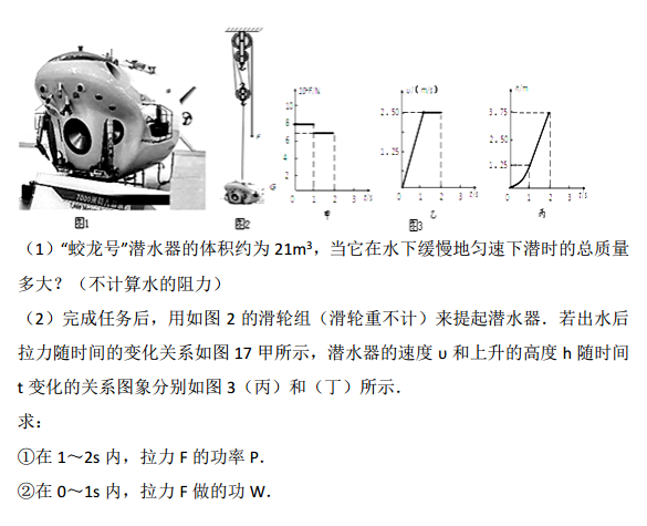 南京师范大学附属中学高一分班测试物理模拟试卷图片版