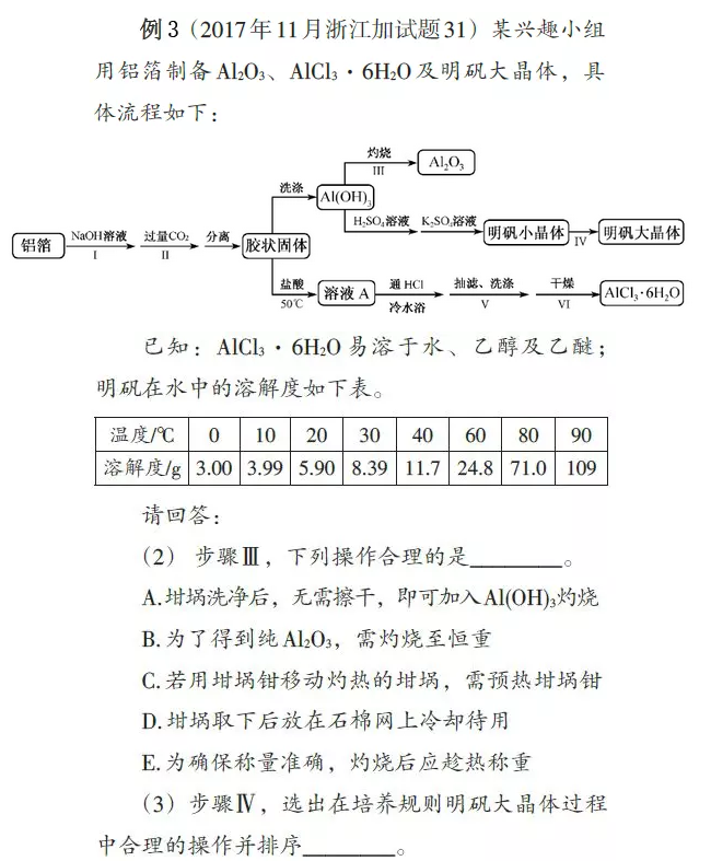 2018年11月省学考选考【化学】复习建议，以主干知识为主体