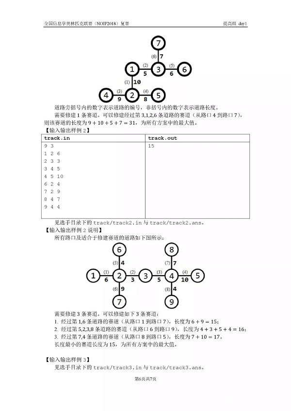 NOIP2018信息学复赛提高组day1真题