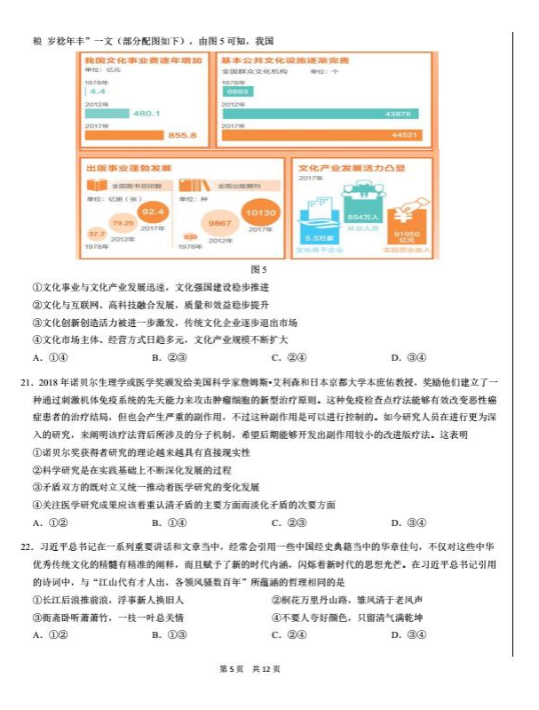 2018年12月份中学生标准学术能力(THUSSAT诊断)测试历史试题分享