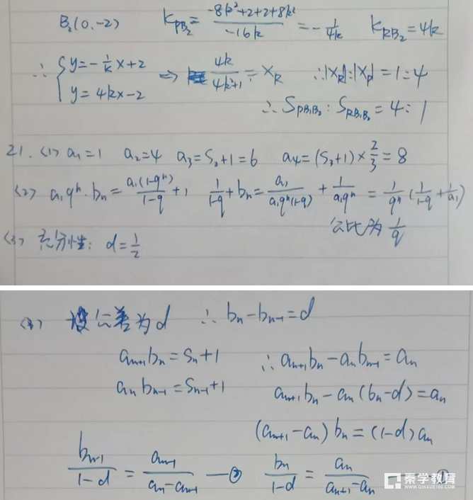 上海崇明区2019届高三一模考试(数学)参考答案!手写版!