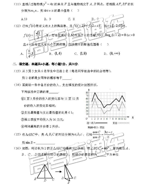  2019届惠州高三第三次调研考试文数试题，供大家参考了解！