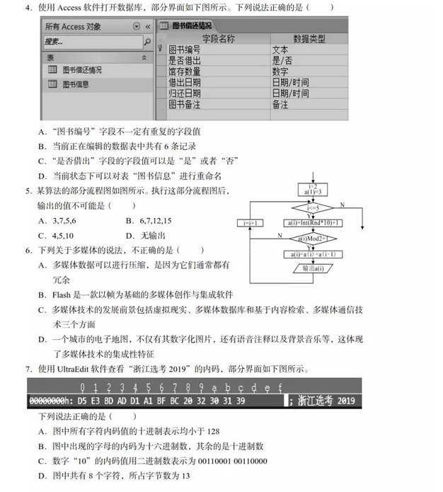 2019届金丽衢三市十二校高三第二次联考技术试题及答案!考生速看!