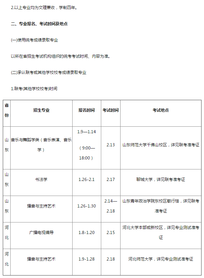 西北师范大学针对2019届艺术生招生计划公布，校考报名费180元！