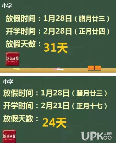 河北2019寒假小学开学时间 2019河北小学春节后什么时候开学