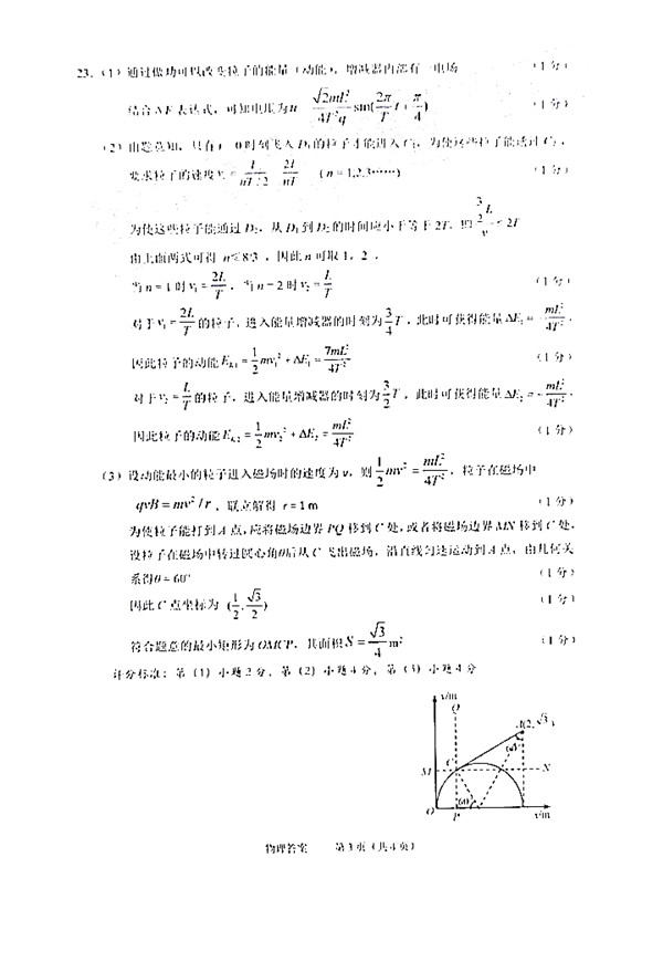 2019年3月省选考科目考试绍兴市适应性试卷物理参考答案公布