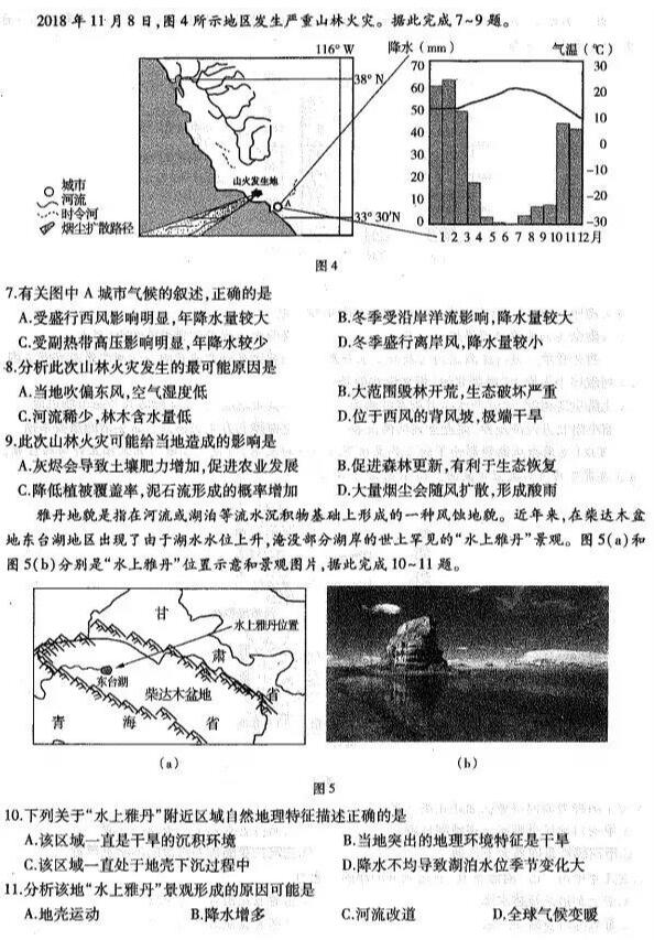 东北三省2019届第一次联合模拟考试高三文科综合测试卷分享