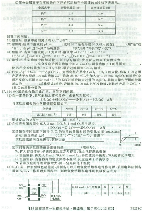 黑齐齐哈尔一模,齐齐哈尔2019届第一次模拟考试高三理综试卷