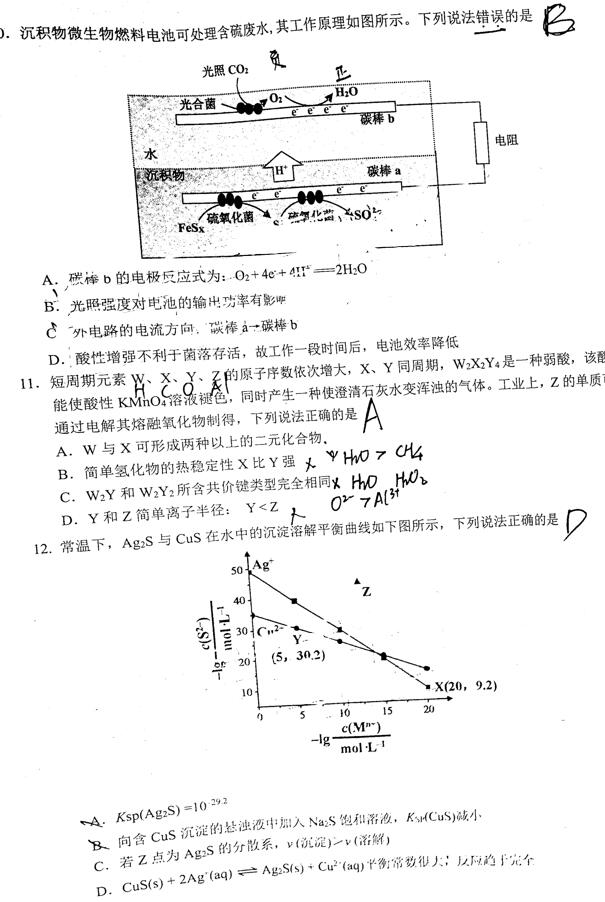 佛山二模 广东省佛山市2019届高三4月质量检测理综试题更新