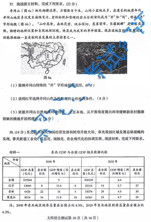 较新公布!2019东北三省四市高考模拟试卷一文科综合试题和答案分享!