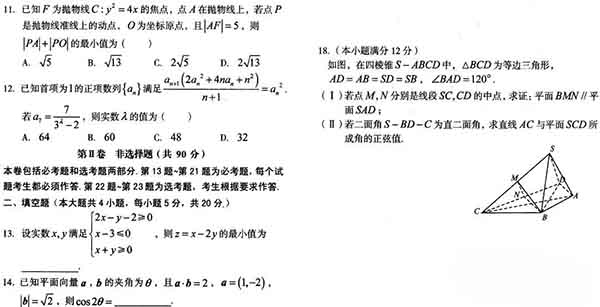 2019安徽1号卷·A10联盟高考较后一卷理科数学试题与答案公布!