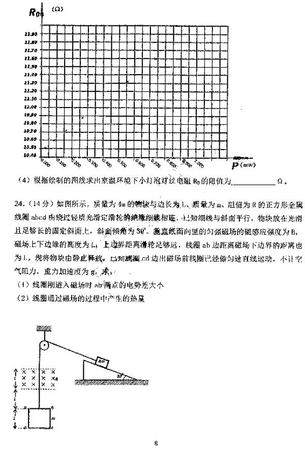 2019届哈三中高三三模九州之巅理综试题及其答案整理发布!