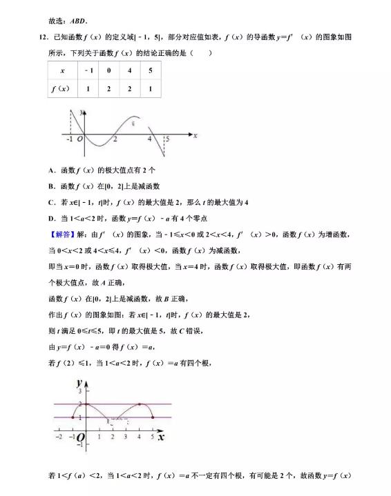 青岛二中2020届高三10月月考数学试题和答案解析分享!