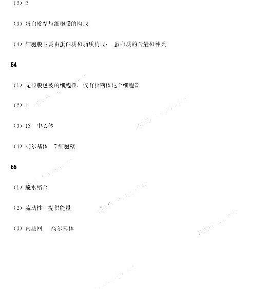 师大附中2019-2020年上学期高一期中考试生物试卷及答案(免费)