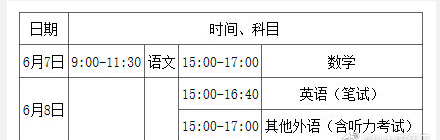 2020北京高考时间变更为4天，6月9日和10日进行高中学业水平测试！