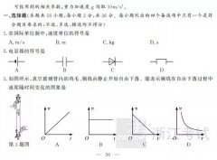 学考2019年6月(物理)考试试题整理发布(附答案详解)
